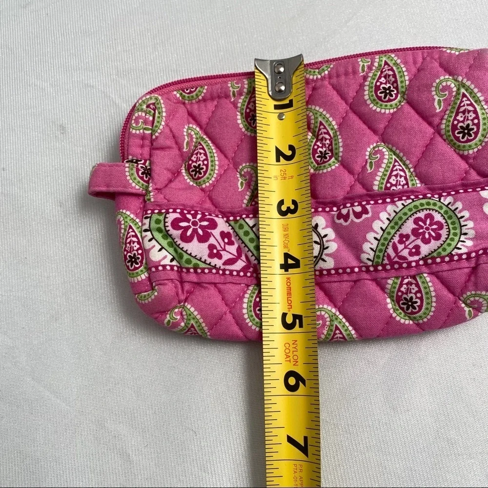 Vera Bradley Bermuda Pink multicolor zip top cosmetics case